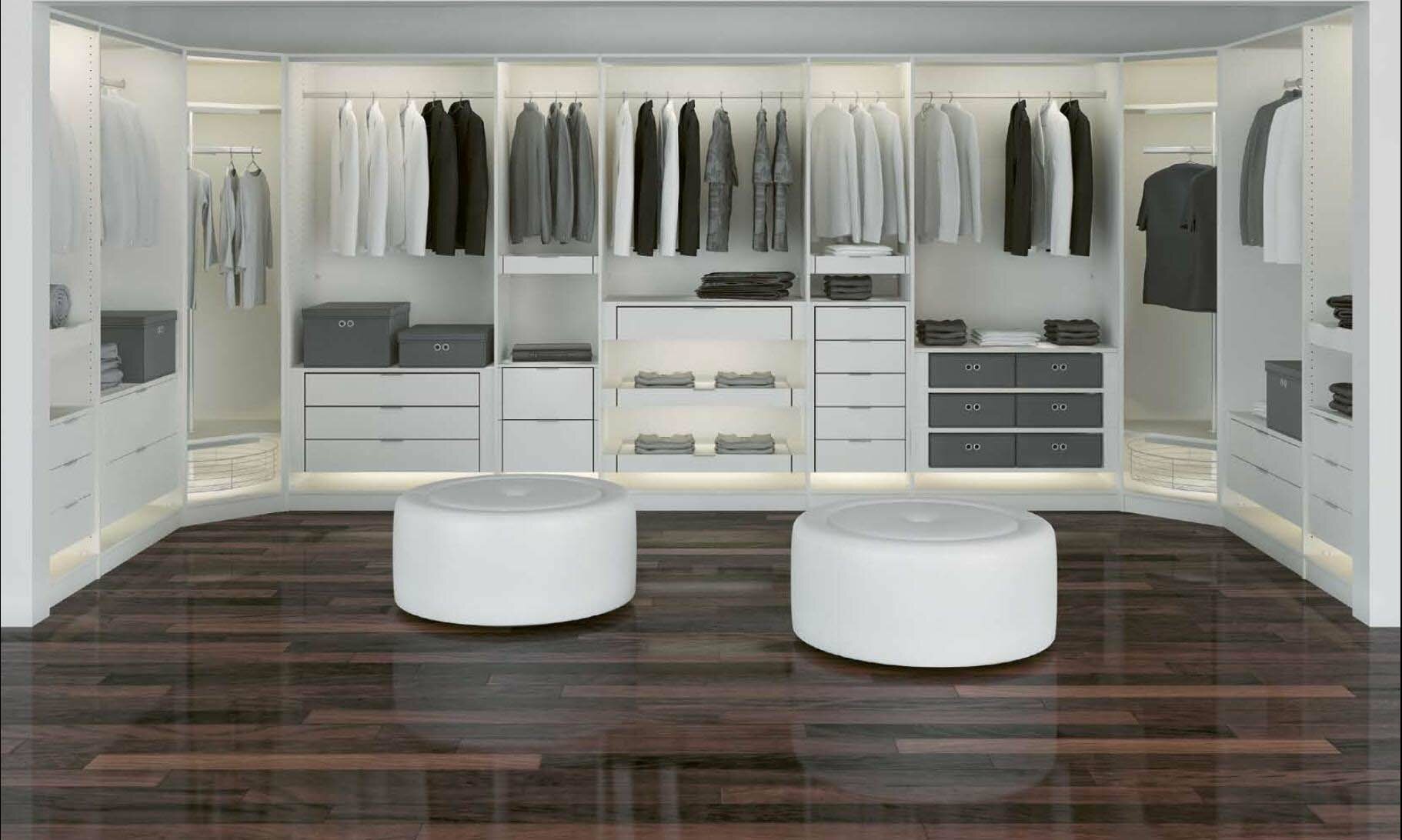 Дизайн гардеробной комнаты в квартире 3