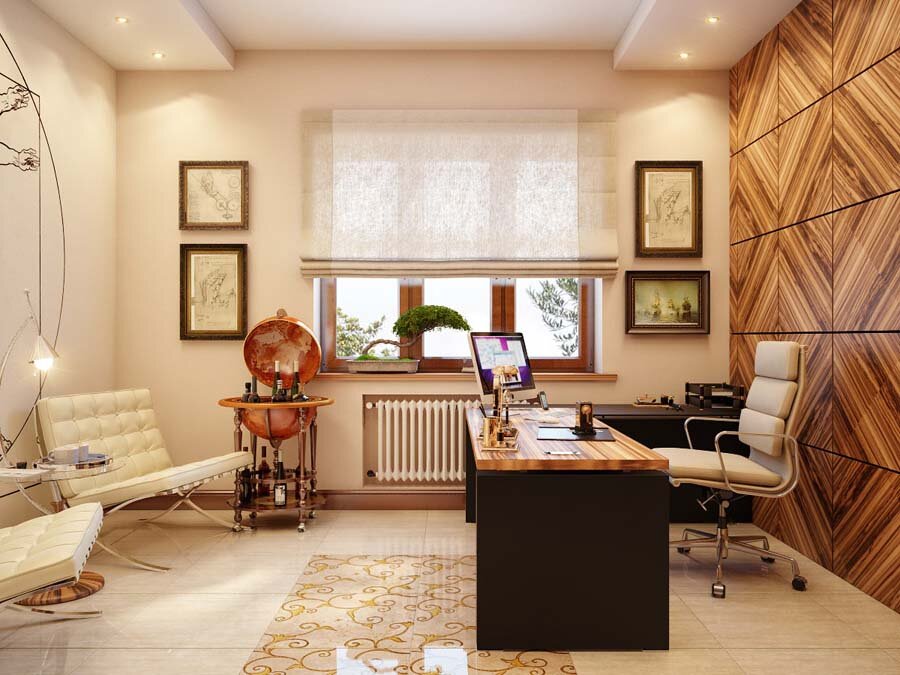 Студия Alpina Design предлагает разработку дизайн-проекта кабинета в квартире или в доме. Цены, отзывы, фото на нашем сайте.